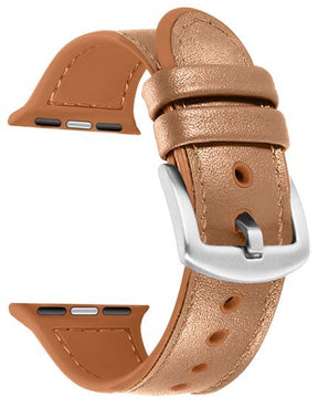 Hybride Cuir / Silicone - Bracelets de Montre pour Watch 1,2,3,4,5,6,7,8,SE,(Ultra 1)