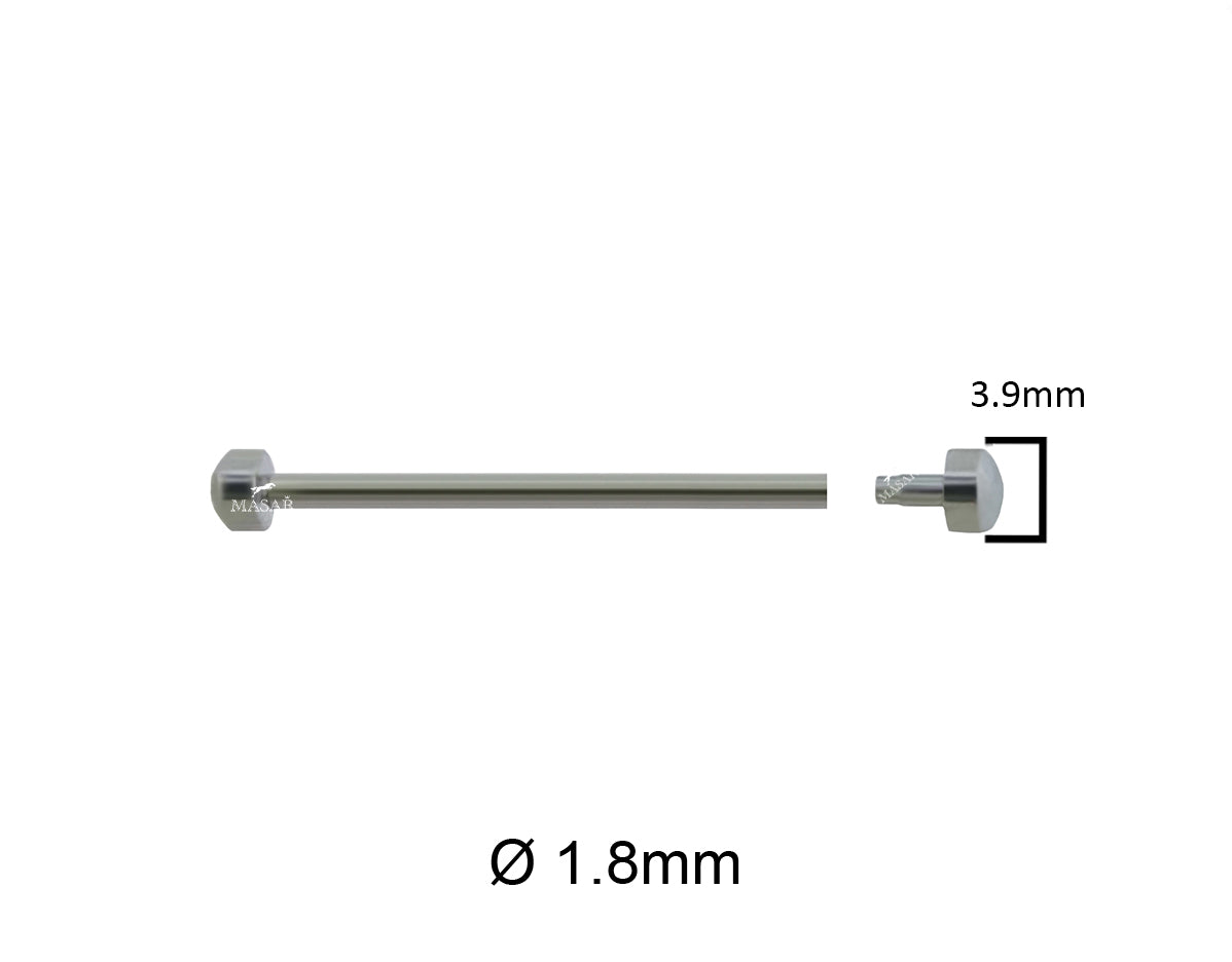 22mm à 36mm Ø 1.8mm Pins with Tubes Raccords – Rivets, Barres de pression du bracelet - Lot de 2 Pcs