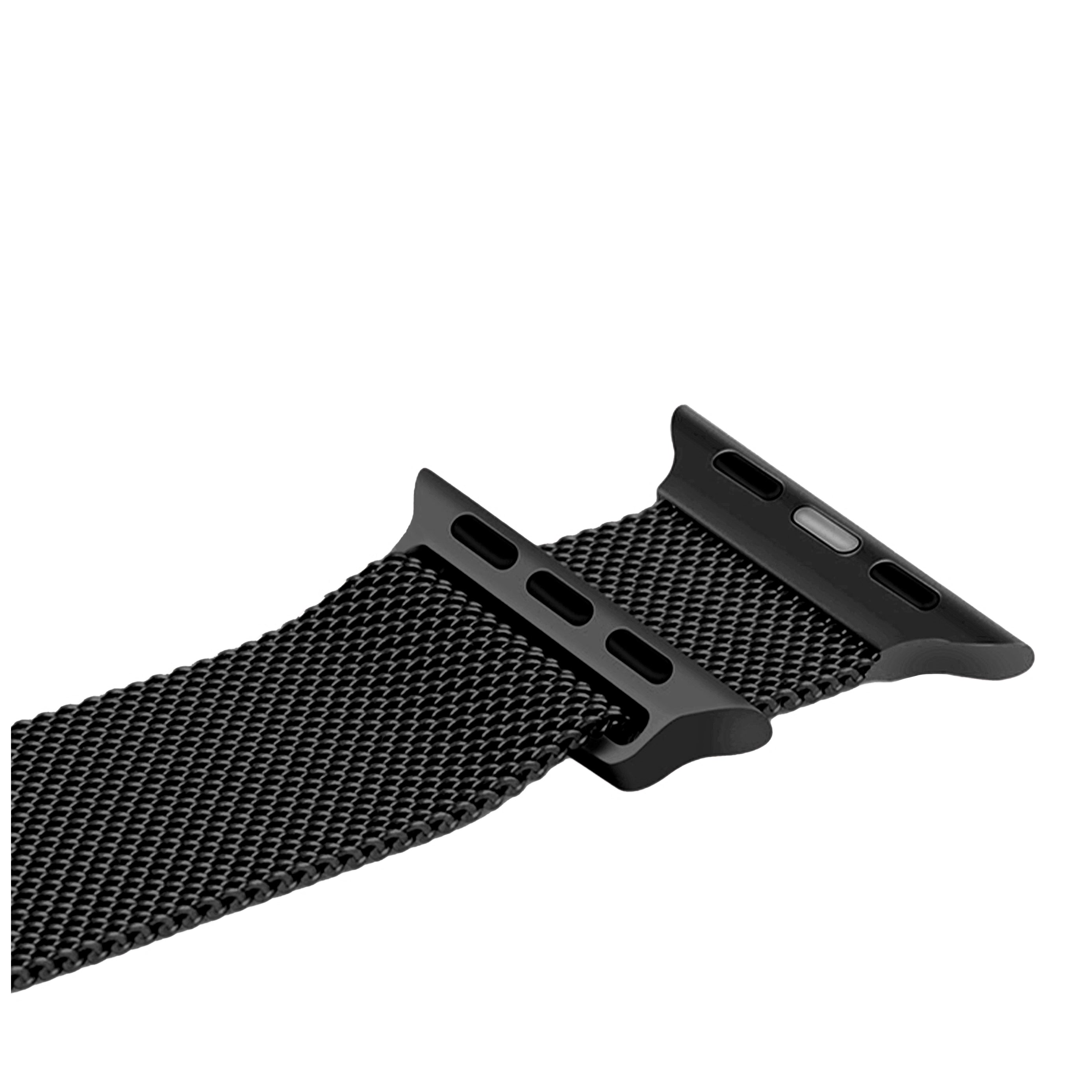 Black Milanese Mesh Bracelet for Apple Watch - Magnetic Steel Band