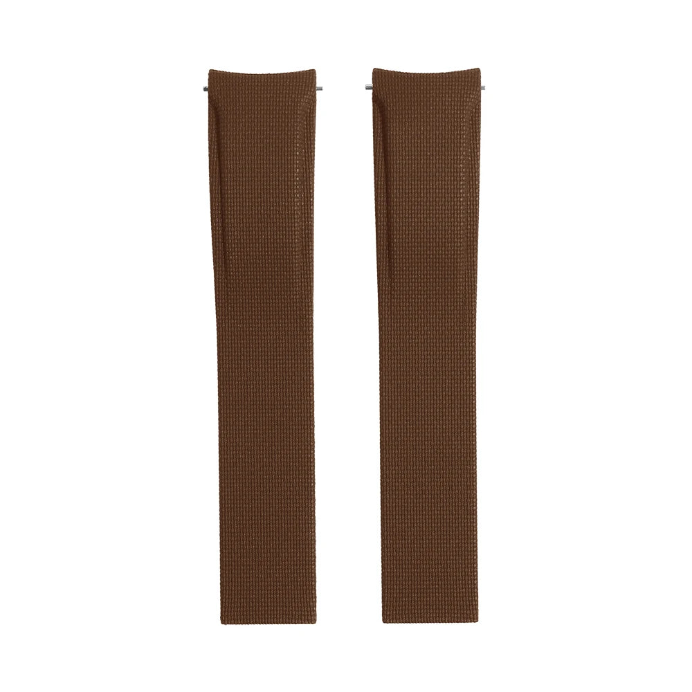 Bracelet Montre Caoutchouc FKM - Texture Tissu SAILCLOTH / Incurvé & Rapide / CTS - Sans boucle