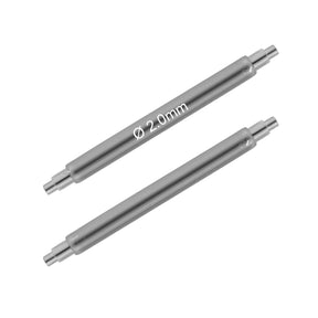 Ø 2,0mm Compatible Garmin Pompe Tige Bracelet Montre - Inox 316L - 2 Pcs