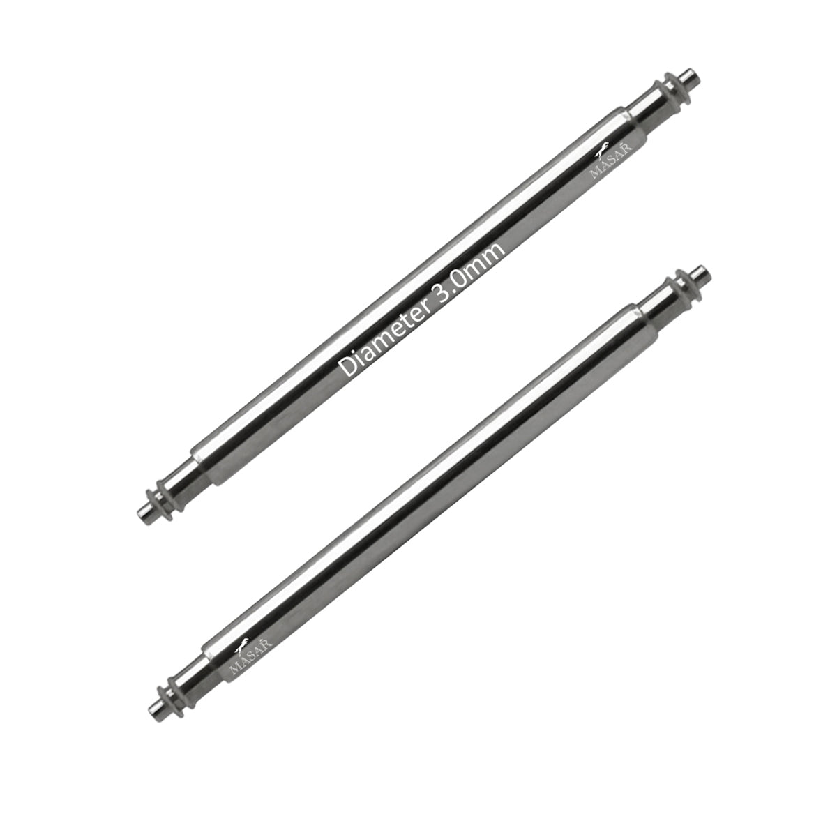 SLX Ø 3,0mm - Barres à ressort pour bracelet de montre - Inox 316L - 0,8mm - 2 pcs