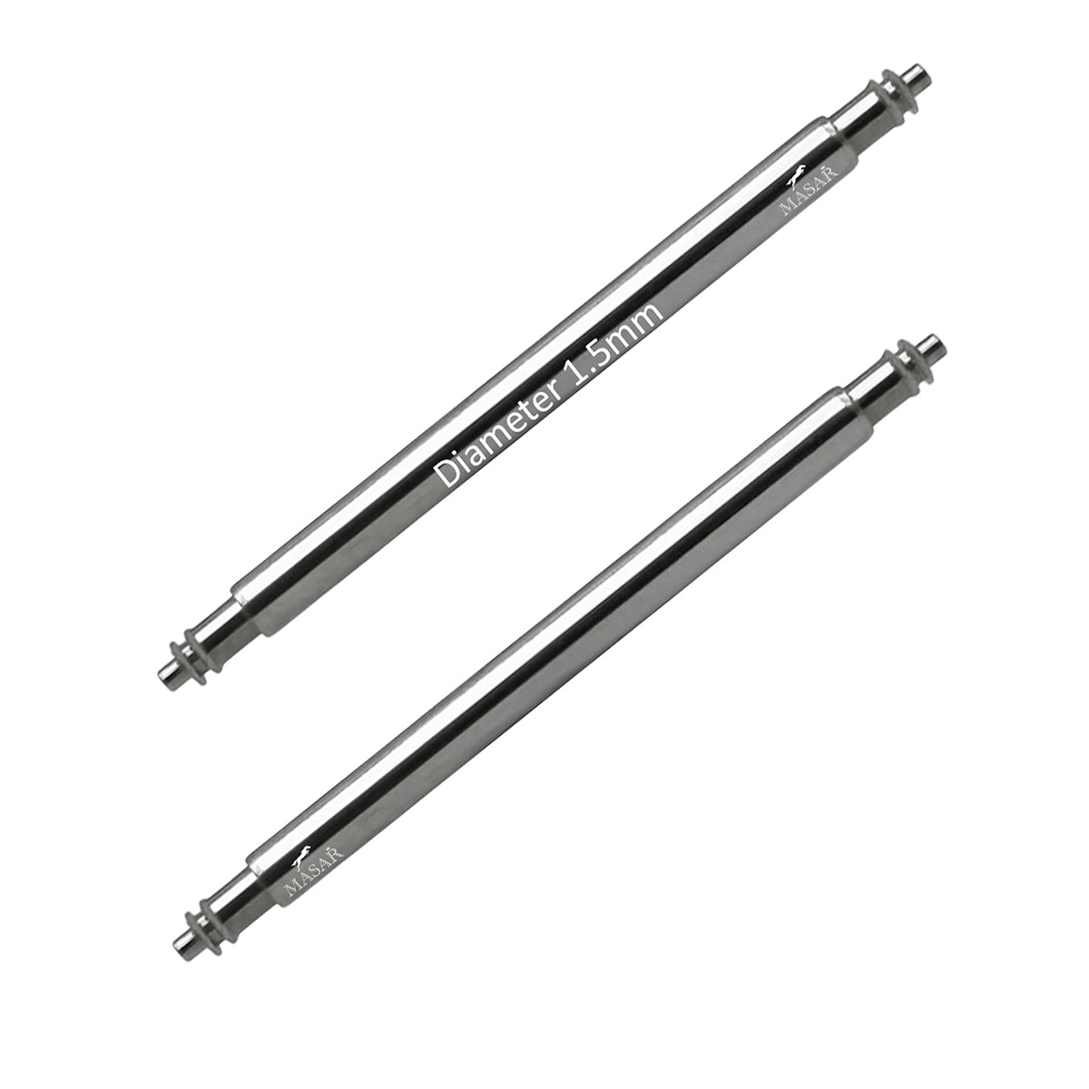 SLX Ø 1,5mm - Barres à ressort pour bracelet de montre - Inox 316L - 0,8mm - 2 pcs