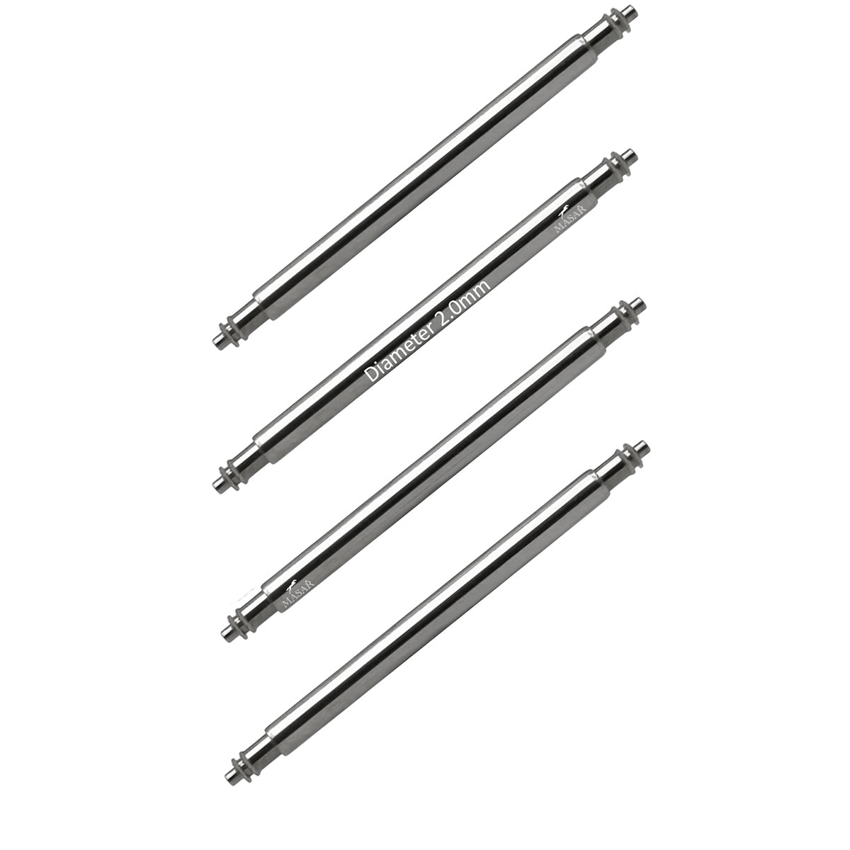 4 verstärkte Federstege 22 mm für Uhren – 316L Stahl