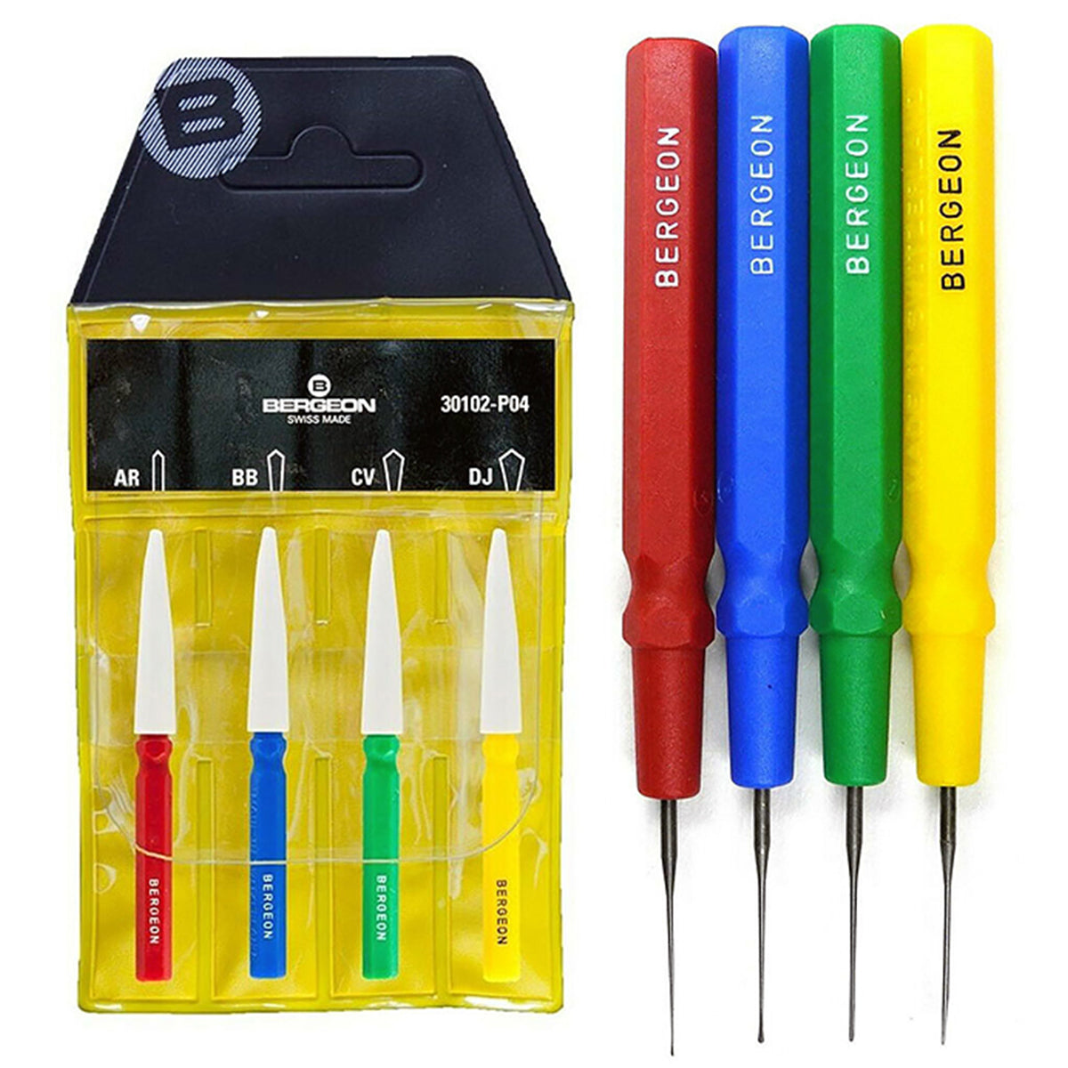 Bergeon 30102-P4 – Set de 4 pique-huiles de précision horloger