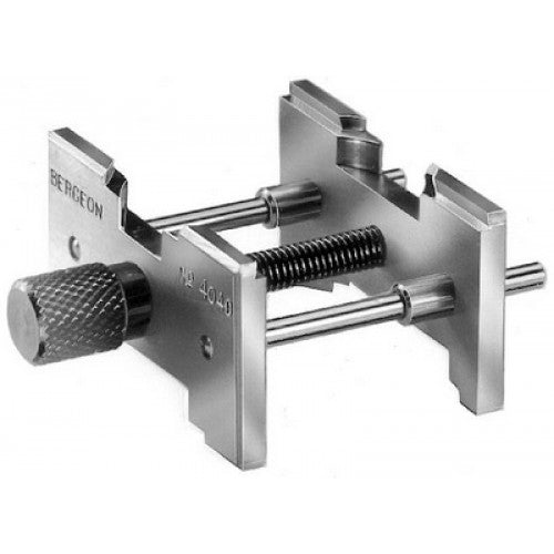 Bergeon 4040 / 4039 - Ausziehbarer und umkehrbarer Werkstückhalter, Messing vernickelt, Universelle Bewegungsunterstützung 