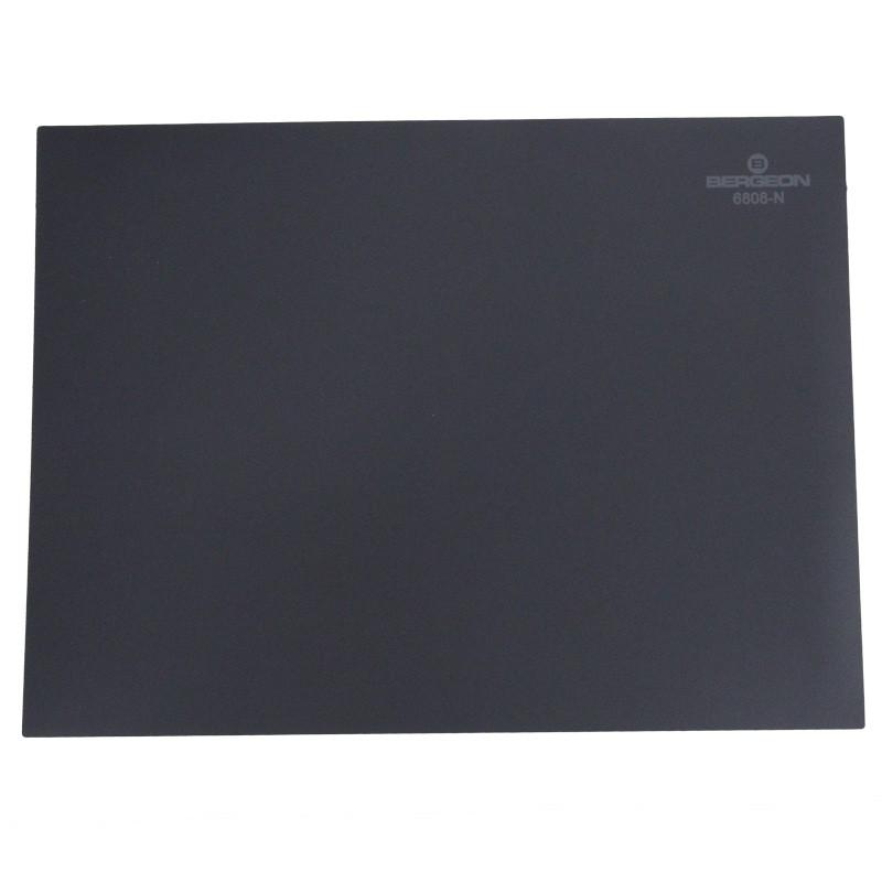Tapis d'établi professionnel BERGEON 6808 noir pour horlogerie de précision