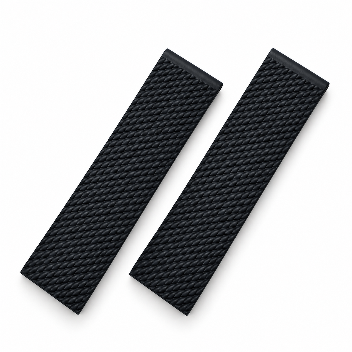 FKM-Kautschuk-Uhrenarmband - Milanaise-Struktur / CTS - ohne Faltschließe