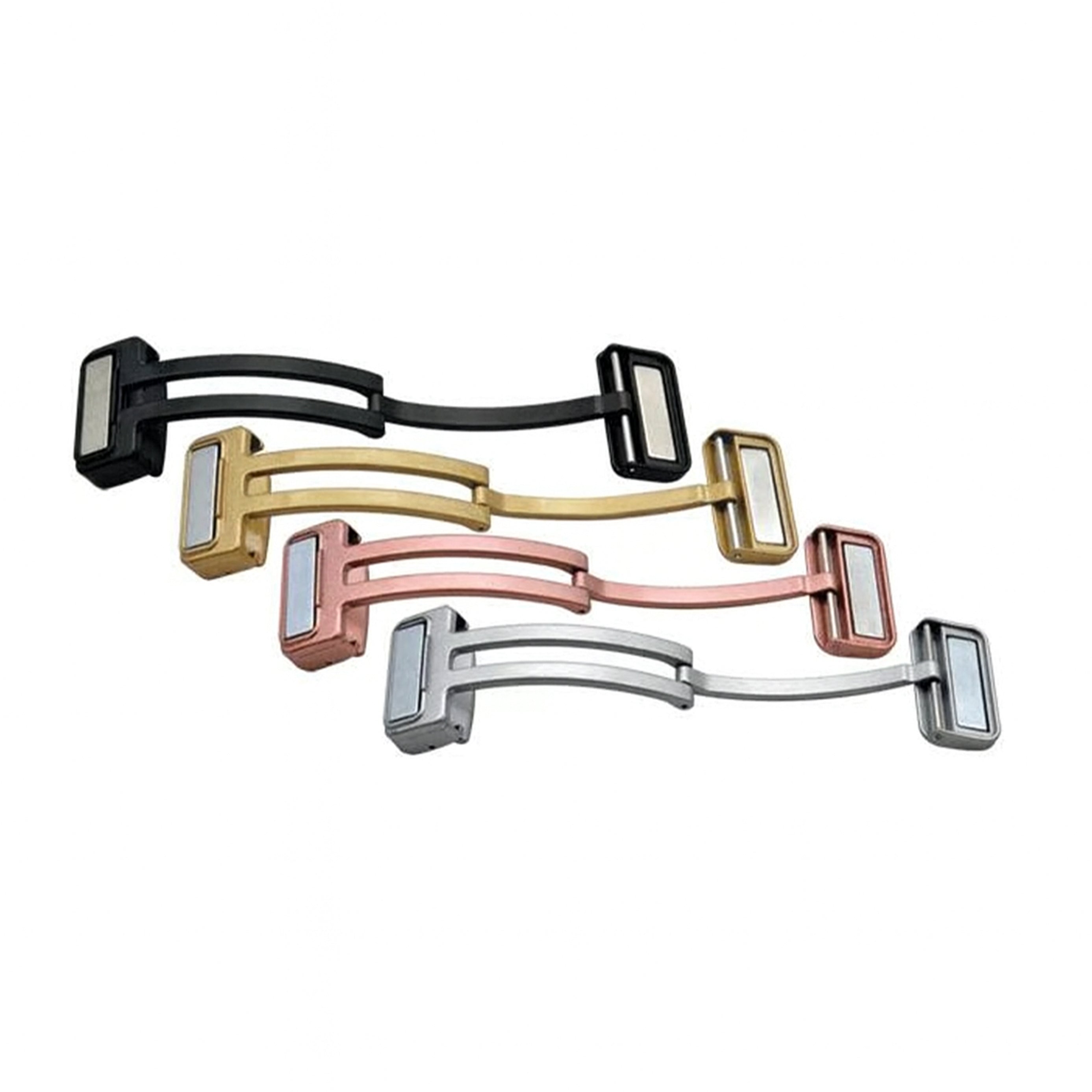 Boucle Déployante Magnétique - Fermoir Papillon - Acier Inoxydable - 1 Pc