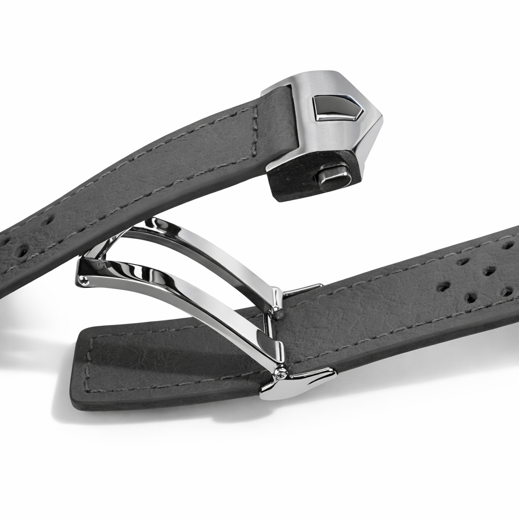 Boucle Déployante pour Bracelet de Montre sans trous – Acier Inox Brossé – Épaisseur Bracelet ≤ 2,60mm – 1 Pc