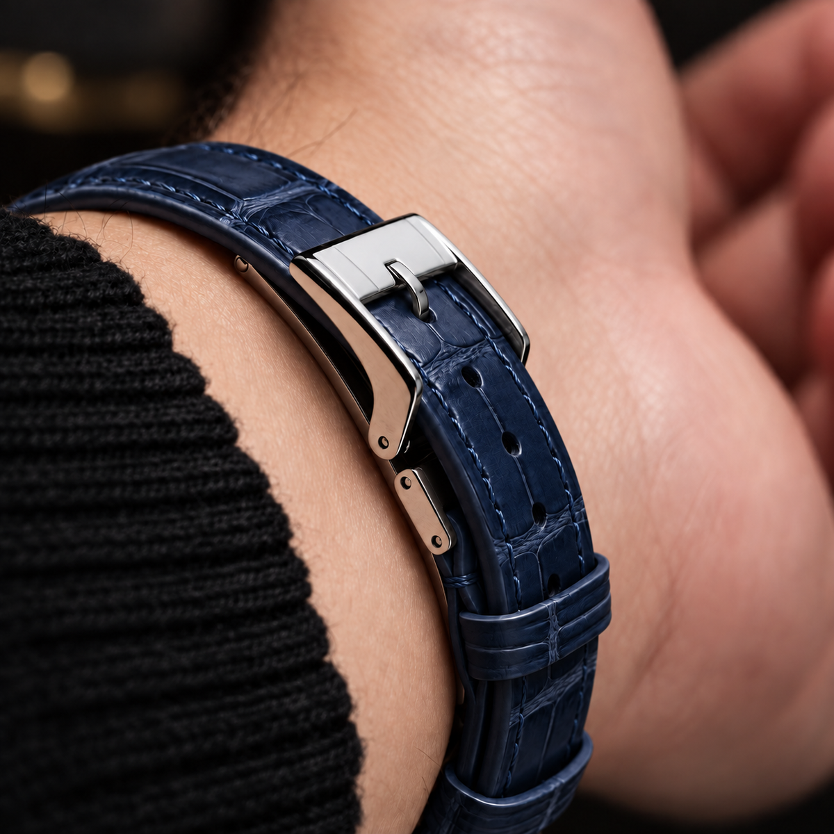 Tang Buckle Deployant Clasp, Interchangeable Buckle for Strap with Holes – 1 Pc