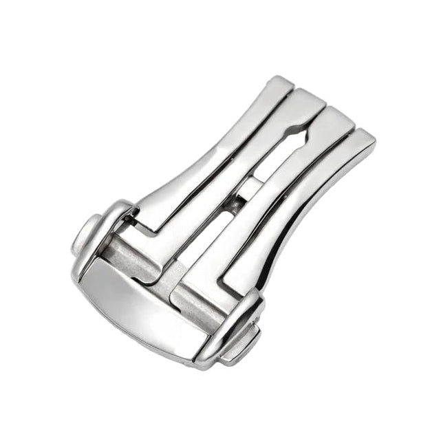Boucle Déployante avec Ardillon pour Bracelet de Montre à Trous – Acier Inox Poli Miroir – Épaisseur Bracelet ≤ 3,0mm – 1 Pc