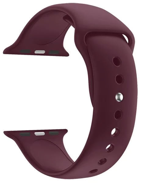 Silikon-Uhrenarmband für Apple Watch – Bordeauxrot