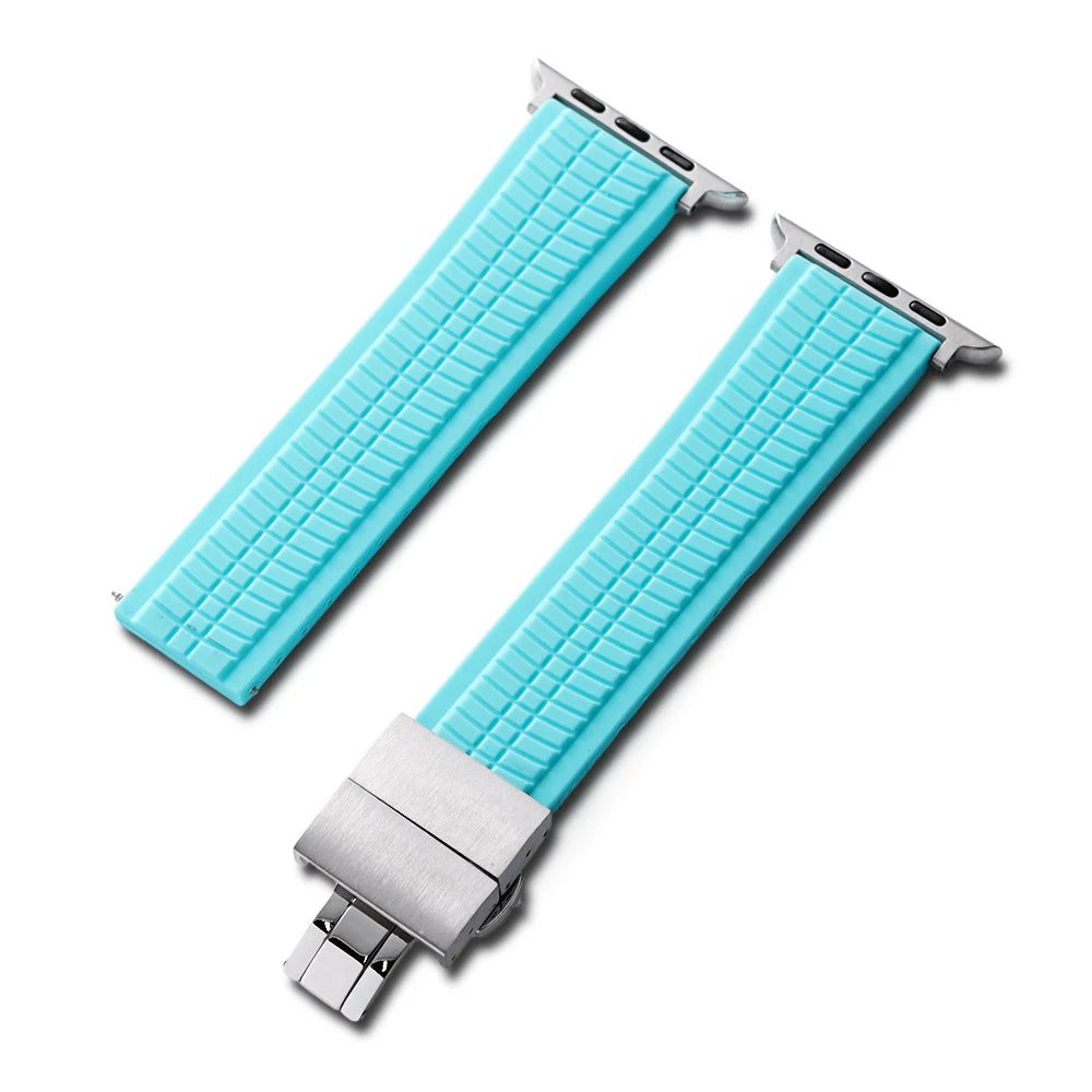 Geprägtes Silikonarmband für Apple Watch – Sportarmband 22 mm
