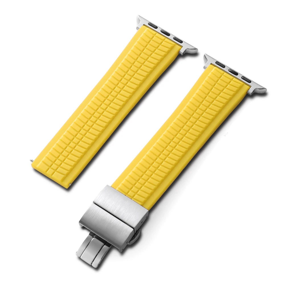 Geprägtes Silikonarmband für Apple Watch – Sportarmband 22 mm