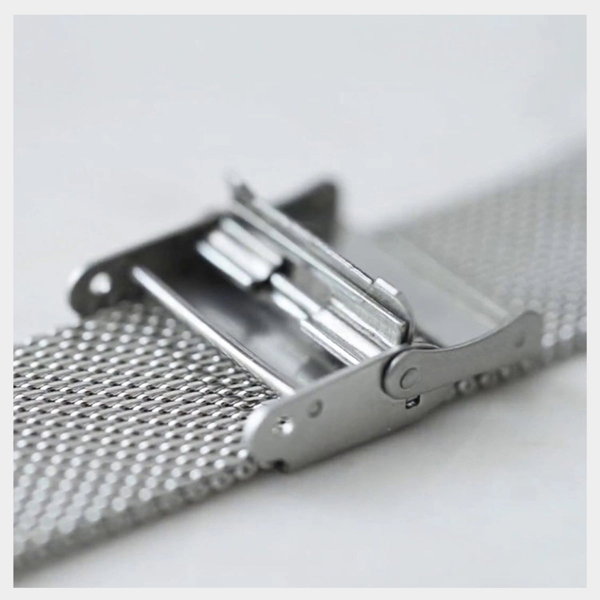20mm Mesh Fine Ø 0.4mm - Bracelet de montre Maille Milanaise - Universel - Noir