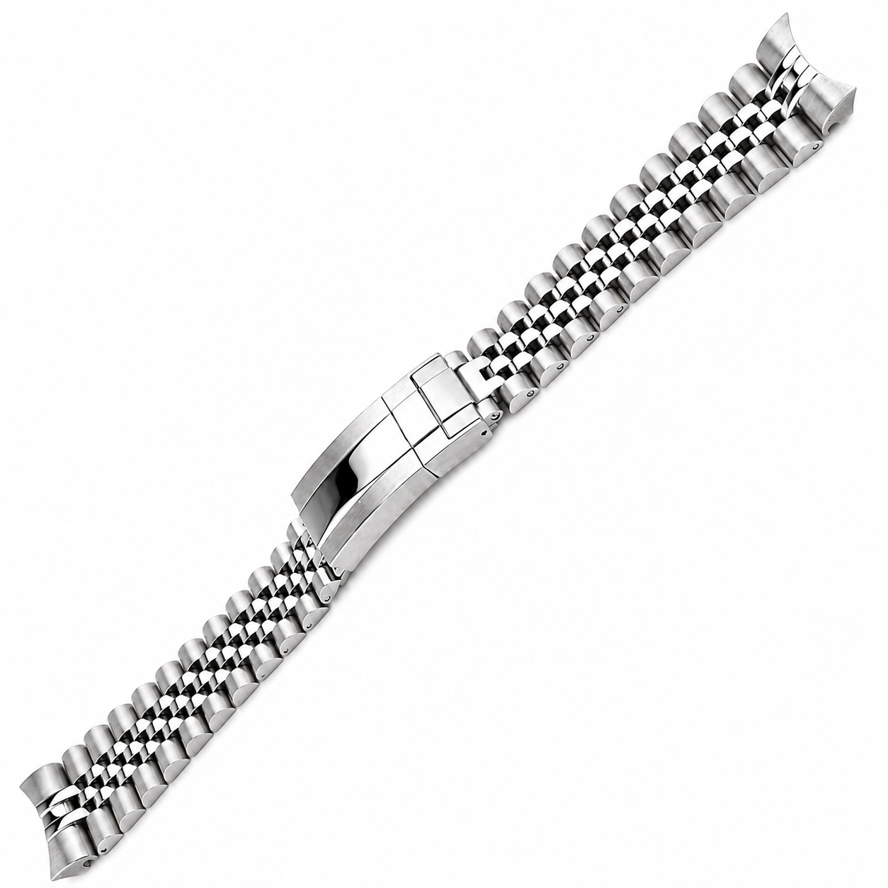 Bracelet Jubilee 22mm Incurvé Acier Massif pour Seiko 5 Sports GMT - Inox