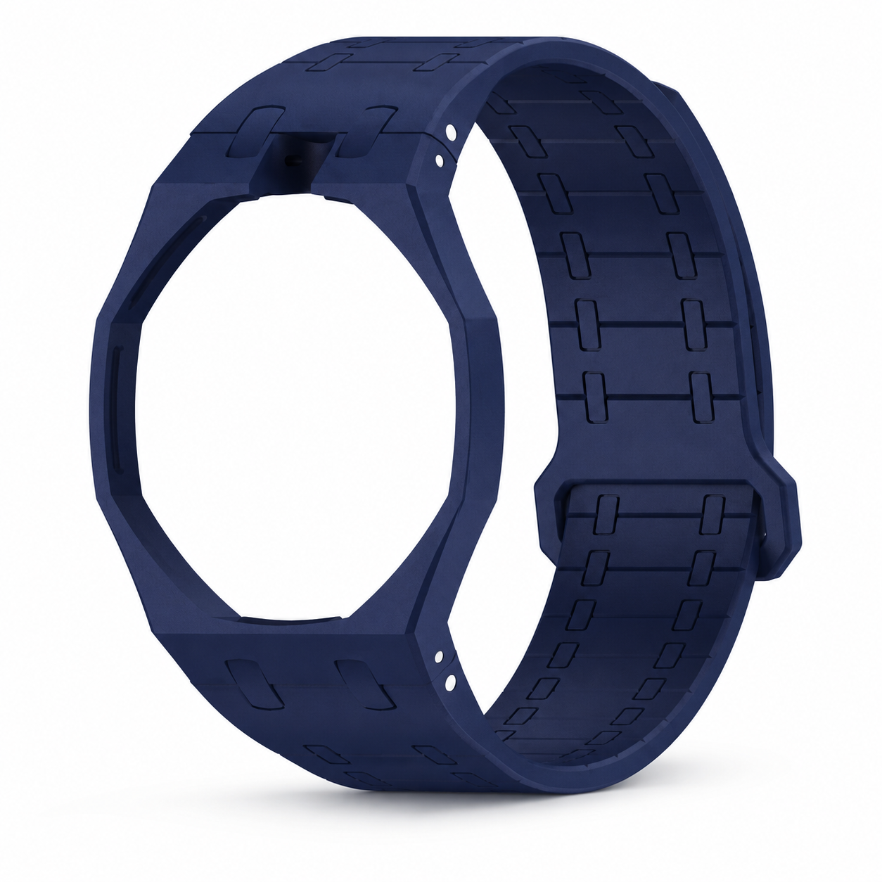Silikonarmband kompatibel mit Swatch Royal Pop x AP - Dornschließe → Krone auf 12 Uhr - Magnetisch