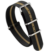 Nato G10 Nylon - Bracelet de montre Noir Khaki 18mm 19mm 20mm 22mm 24mm