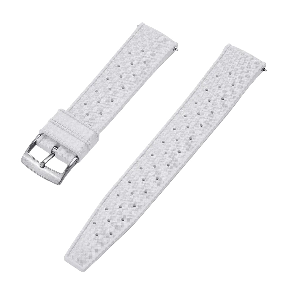 Bracelet de Montre Tropic caoutchouc Premium - Blanc