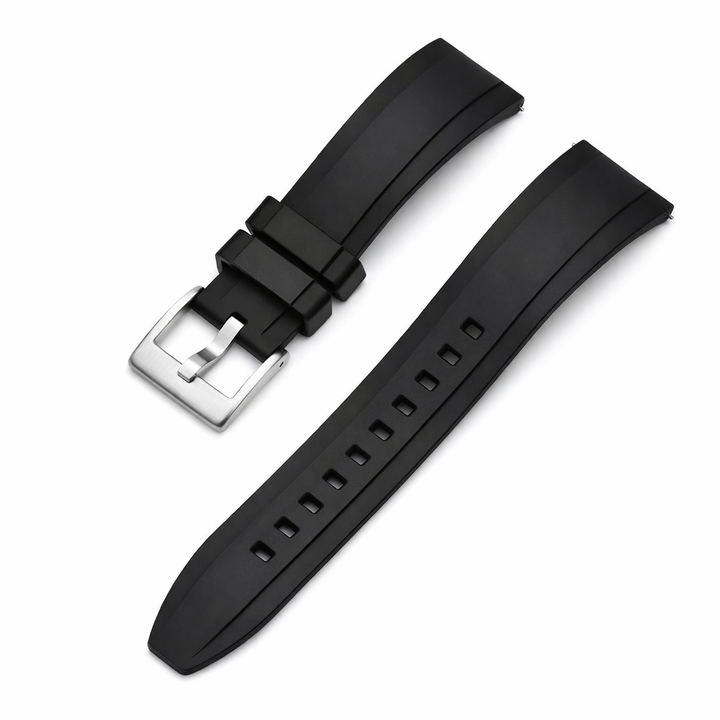 Bracelet Montre Caoutchouc FKM - Style Submariner - Rapide - Universel