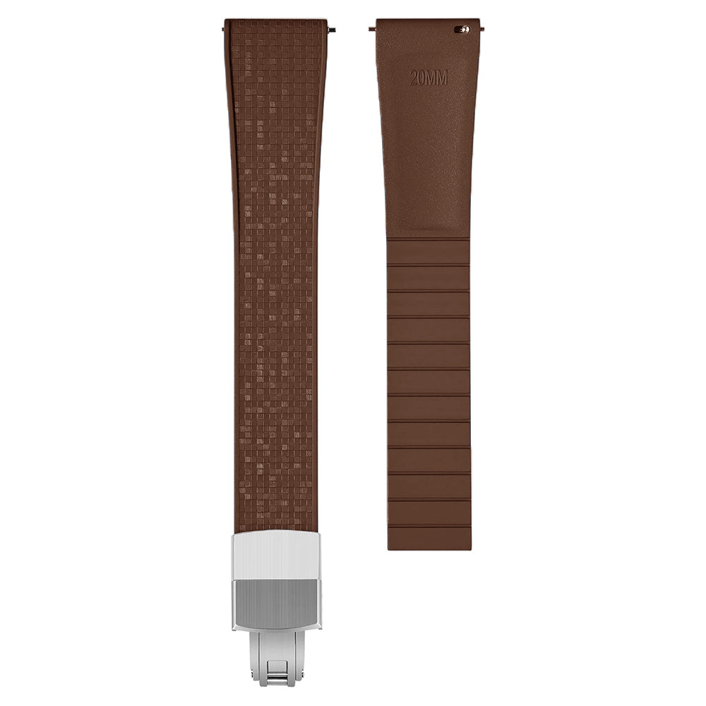 Bracelet montre Caoutchouc FKM - motif Mosaïque – Boucle déployante, à découper