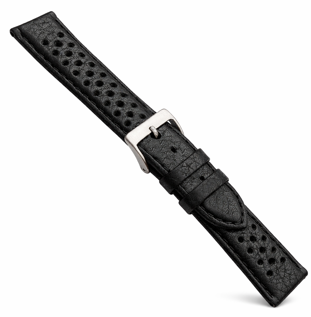 Bracelet de Montre Cuir - Rallye Perforé - Rembourrage 4,4mm - Universel