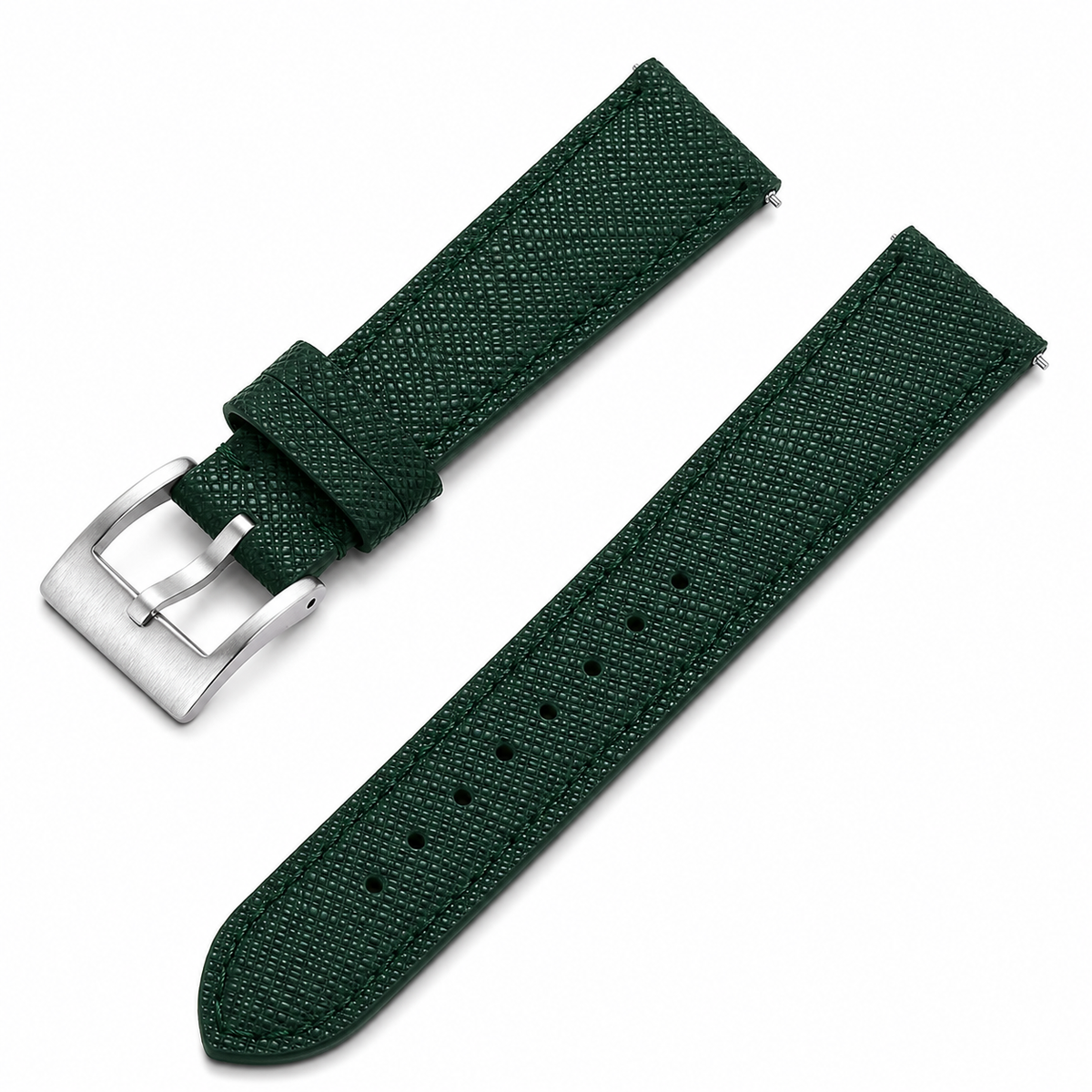 Genuine Leather Saffiano Design Watch Strap - Quick Release / Universal