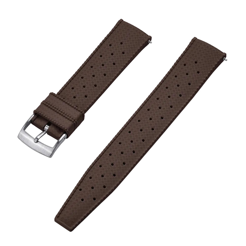 Bracelet de Montre Tropic caoutchouc Premium - Marron