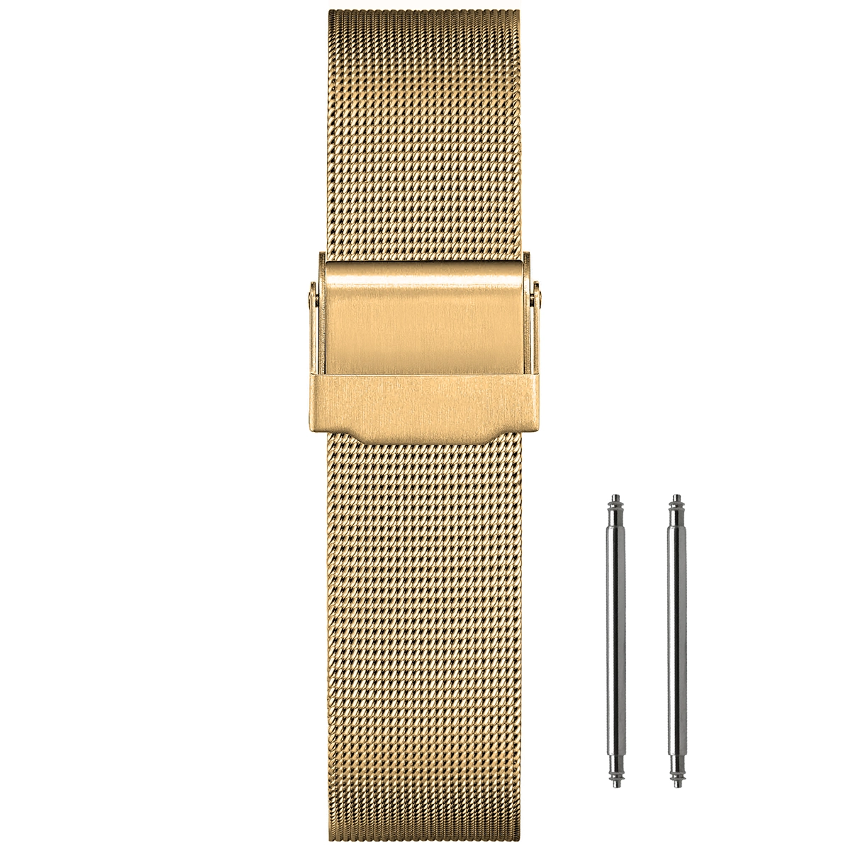 24mm Mesh Fine Ø 0.4mm - Bracelet de montre Maille Milanaise - Universel - Or