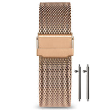 24mm Milanese Mesh Watch Strap - Quick Release - Universal - Mesh Ø 0.6mm Rose Gold