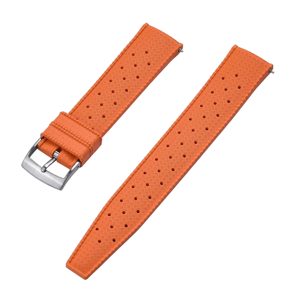 Bracelet de Montre Tropic caoutchouc Premium - Orange