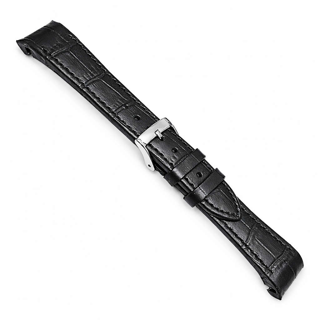 Bracelet Montre Cuir Italien Mat pour Rolex - GMT & Oyster - Courbé