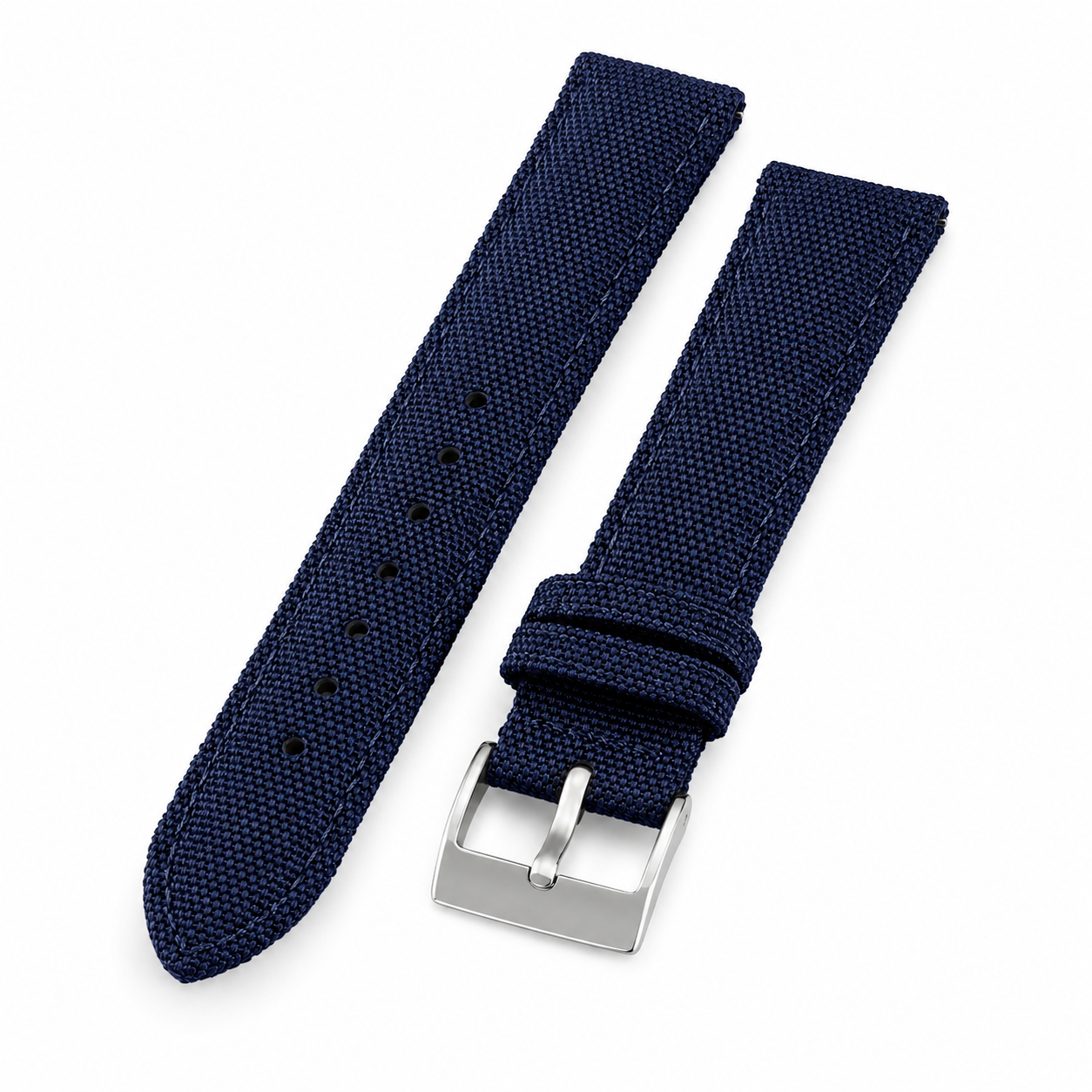 Bracelet de montre en toile de voile bleu marine