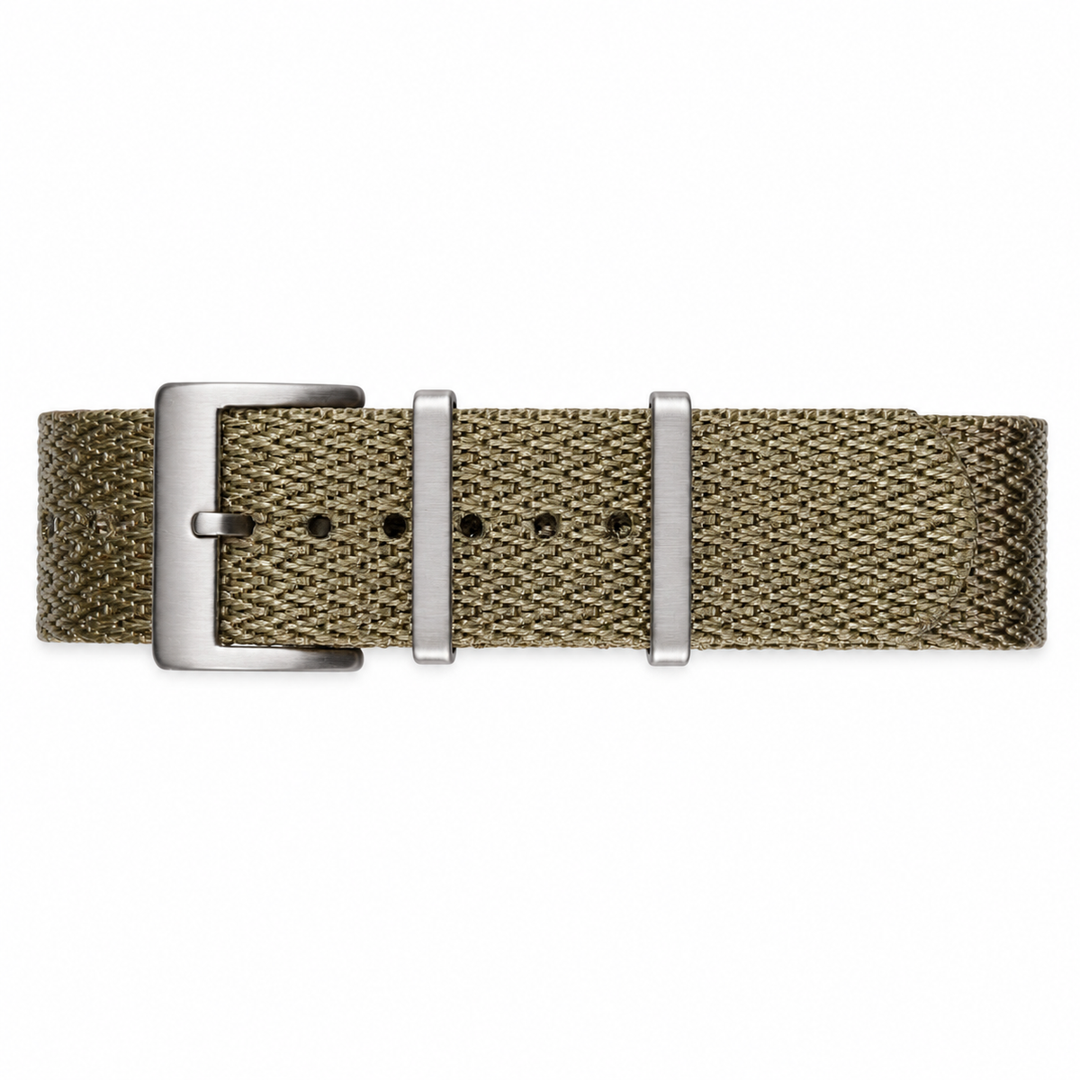 Bracelet Nato Sable « Beige » - Motif Chevron - Nylon 1,15mm