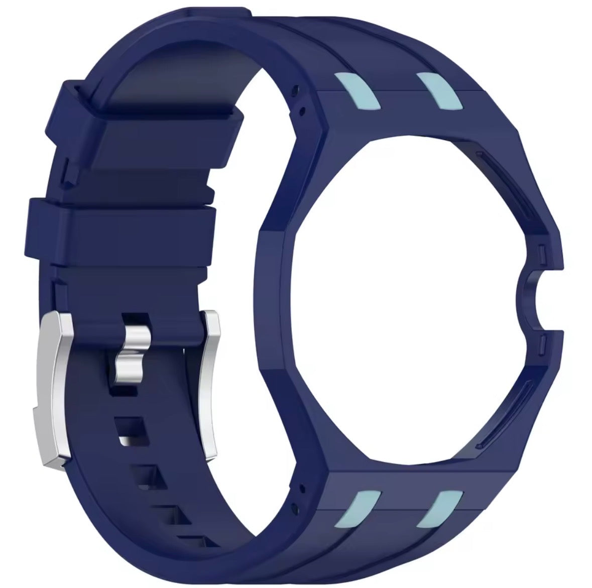 Bracelet compatible avec Swatch Royal Pop x AP - Savonnette → couronne à 3h - Silicone