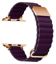 11 Color - Micro Fiber Leather - Bracelets - Compatible Apple Watch - Magnetic Buckle