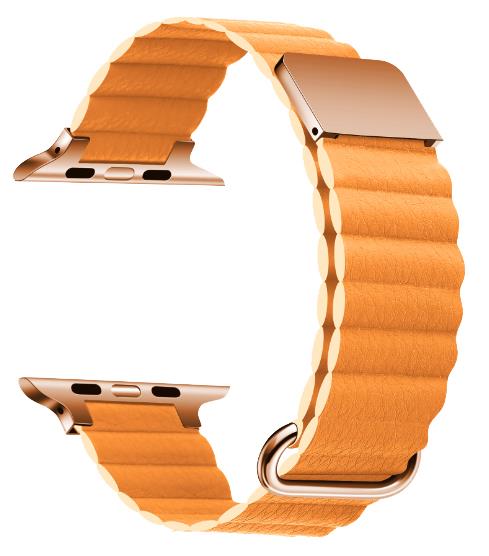 11 Color - Bracelet de Montre - Cuir Micro Fibre - Compatible Apple Watch - Boucle Magnétique