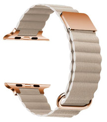 11 Color - Micro Fiber Leather - Bracelets - Compatible Apple Watch - Magnetic Buckle