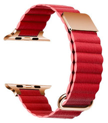 11 Color - Micro Fiber Leather - Bracelets - Compatible Apple Watch - Magnetic Buckle