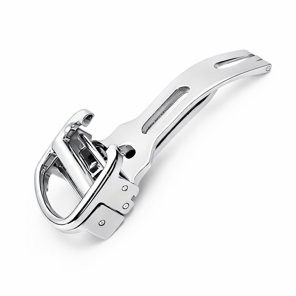 Boucle Déployante Compatible avec Cartier Fermoir Argent - Bracelet sans Ardillon