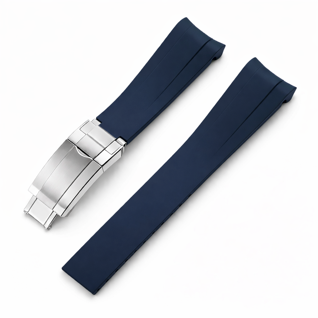 Premium FKM Rubber Strap 21mm for Tudor Black Bay 41mm (2024 & +) - Curved