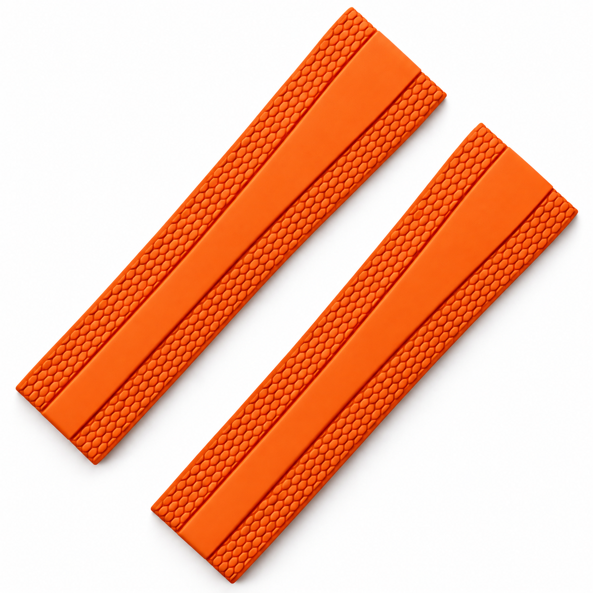 Bracelet Montre Caoutchouc FKM - Texture Nid d’Abeille / CTS - Sans Boucle Déployante