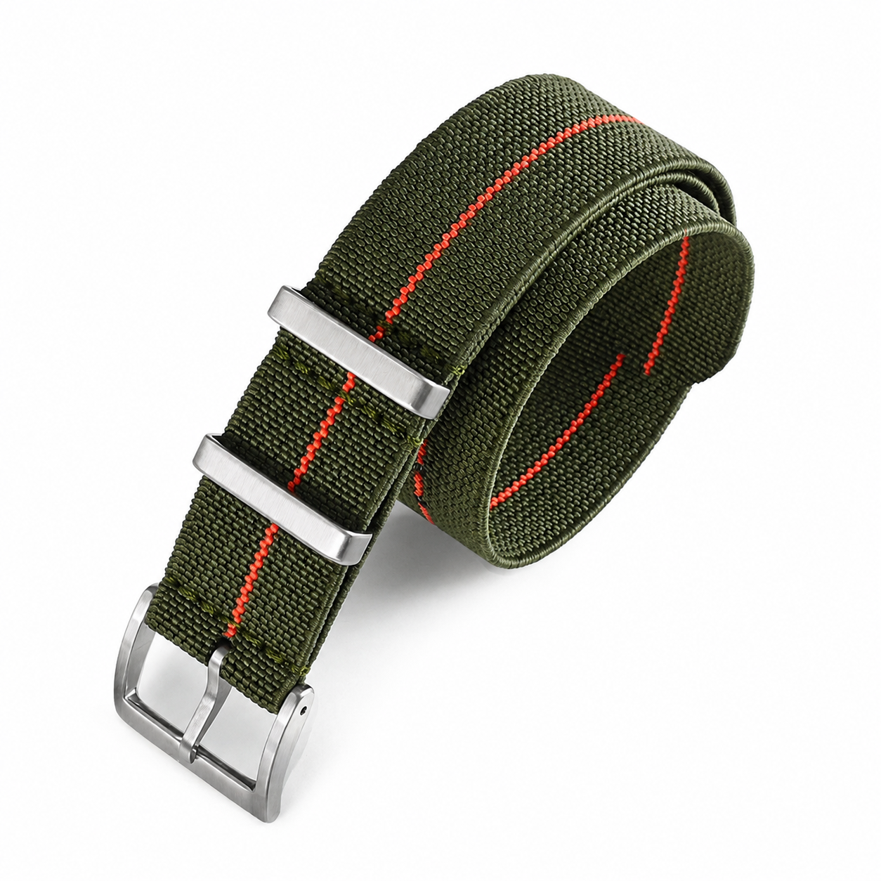 Premium Bracelet NATO Parachute en Nylon Élastique - 28cm - 19mm / 20mm