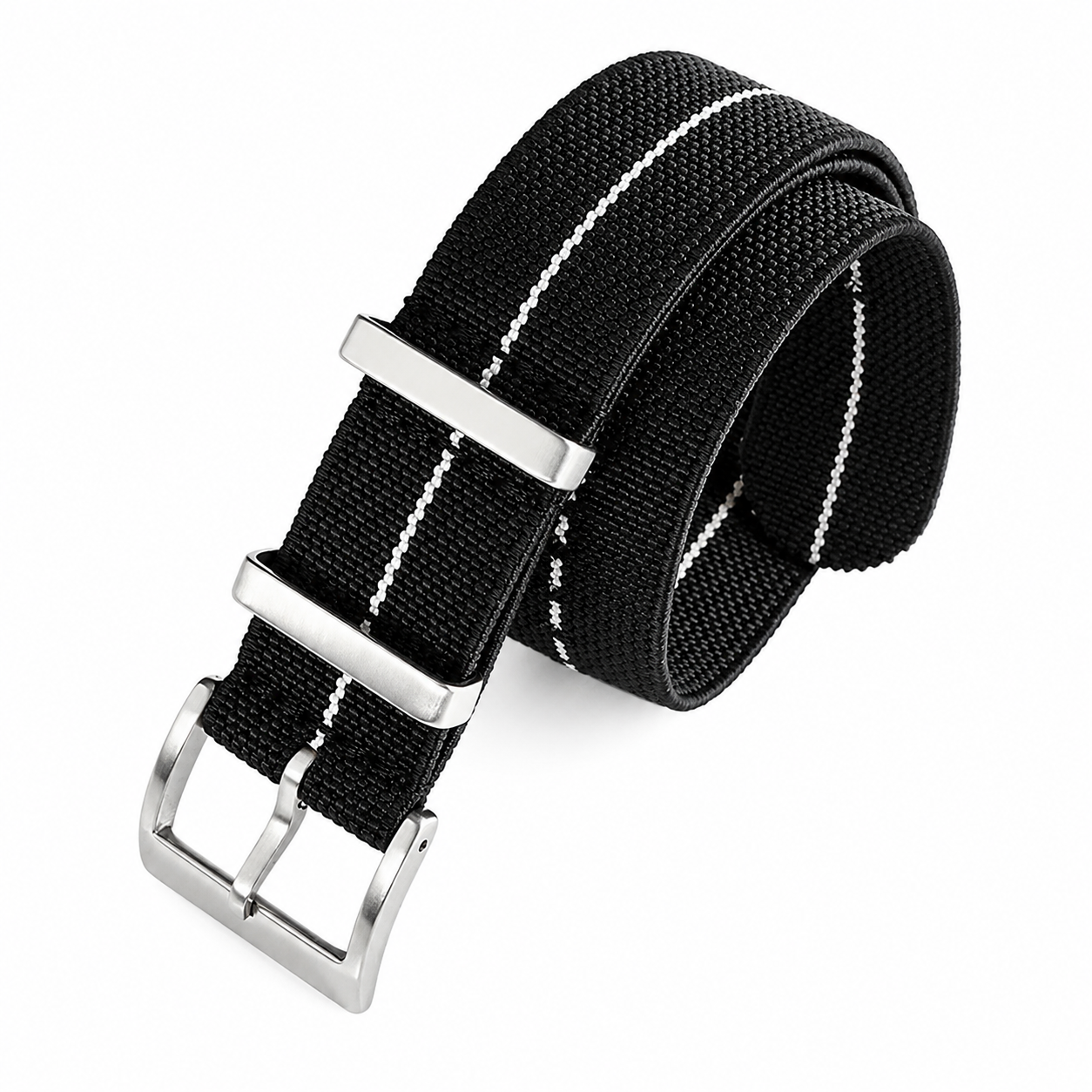 Premium Bracelet NATO Parachute en Nylon Élastique - 28cm - 19mm / 20mm