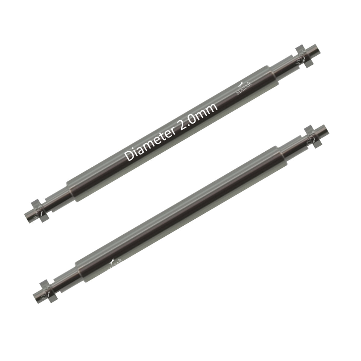 18mm à 24mm XFP Ø 2,0mm - Barres à ressort pour bracelet de montre - Inox 316L - 1,1mm - 2 pcs