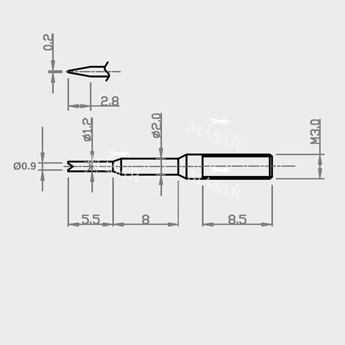 Für XT Premium Tool - Federstege für Uhrenarmbänder - Gabeln oder Spitzen - Dünn oder Breit - 420F EDELSTAHL