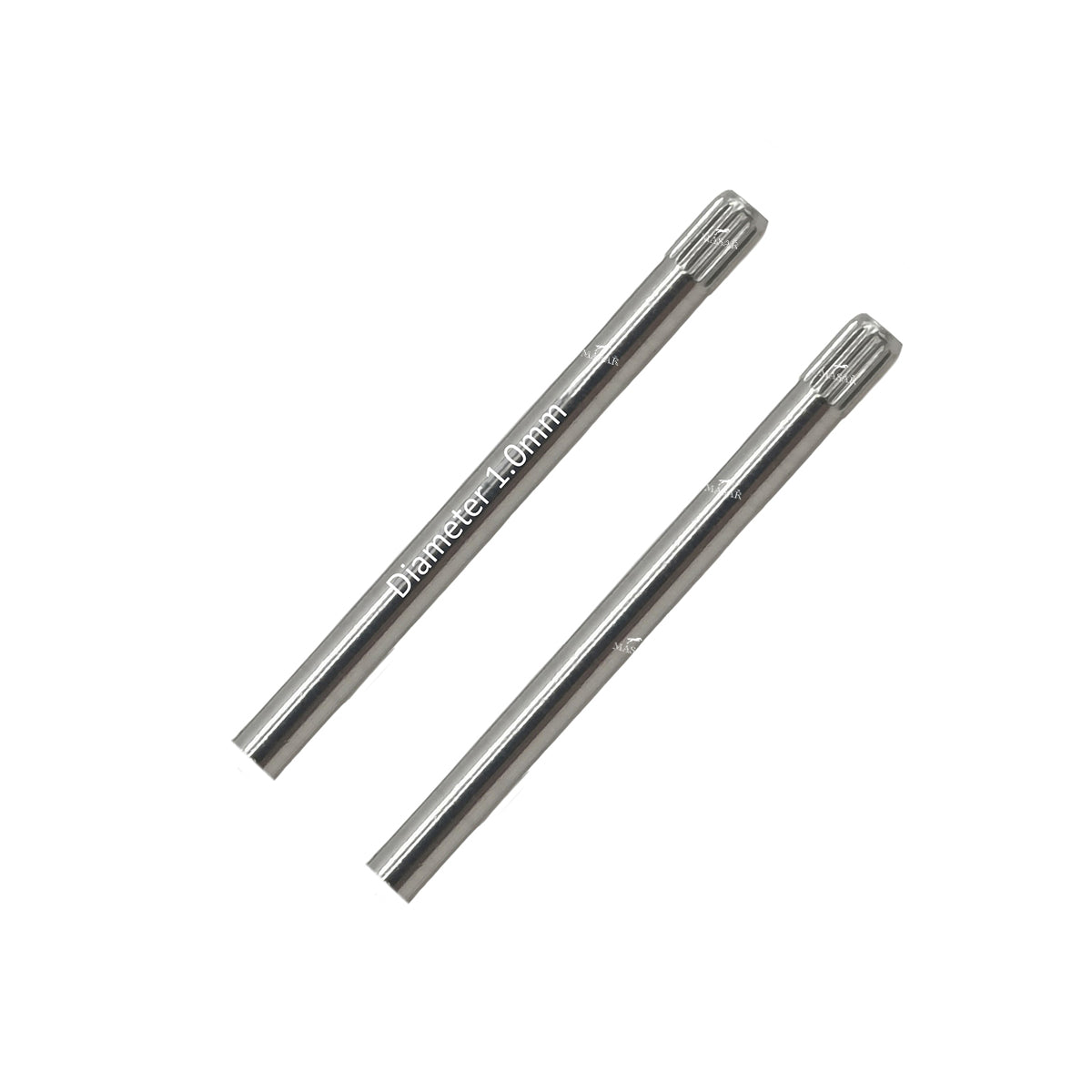 6mm bis 26mm - Ø 1,0mm 1mm - Stifte - geriffelt - gekerbt - gezahnt - für Uhrenarmband - 316L Edelstahl - 2 Stück