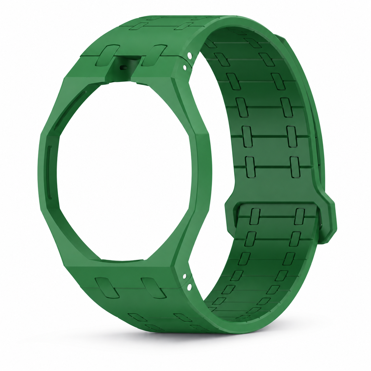Silikonarmband kompatibel mit Swatch Royal Pop x AP - Dornschließe → Krone auf 12 Uhr - Magnetisch