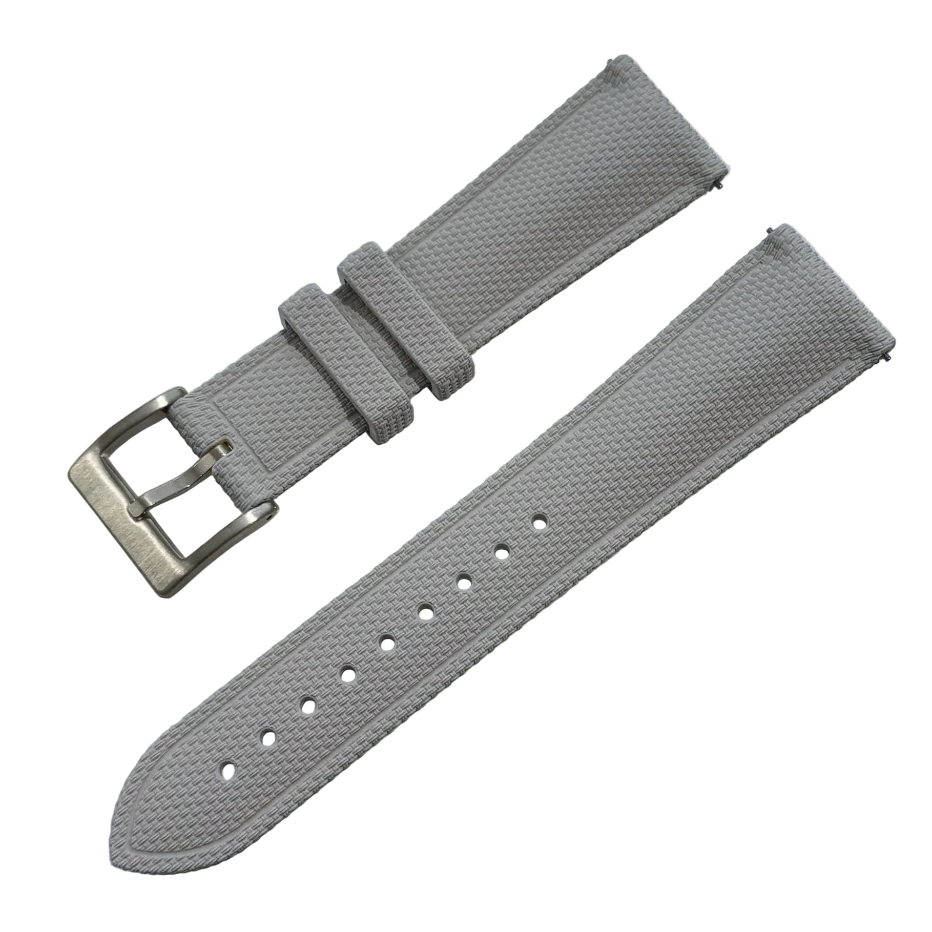FKM Rubber Watch Strap - Sailcloth Texture - Quick Release - Pin Buckle - Universal